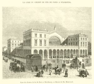 Stazione ferroviaria da Parigi a Strasburgo da French School