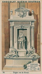 Gaspard de Coligny, Ammiraglio, 1517-1572, eretta rue de Rivoli da French School