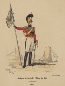 Gendarme della Guardia (Maison du Roi), Porta-Stendardo da French School