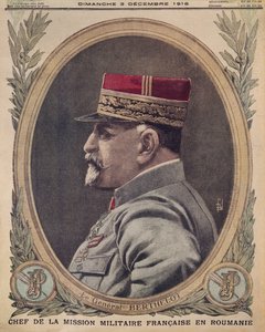 Generale Berthelot, capo della missione militare francese in Romania, illustrazione di copertina da Le Petit Journal, supplemento illustrato, 3 dicembre 1916 da French School