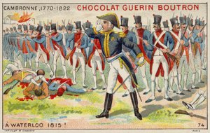 Generale Cambronne alla Battaglia di Waterloo da French School