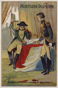 Il generale Drouot consiglia Napoleone da French School