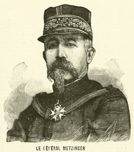 Generale Leon Frederic Hubert Metzinger, soldato francese da French School