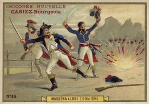 Il generale Massena alla Battaglia di Lodi, Italia, 10 maggio 1796