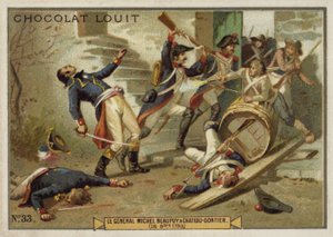 Il generale Michel de Beaupuy ferito a Chateau-Gontier, Insurrezione della Vandea, Rivoluzione Francese, 26 ottobre 1793