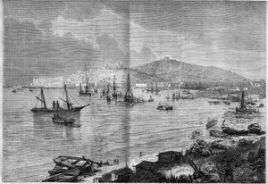 Veduta generale di Gaeta, Italia