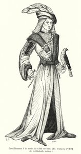 Gentiluomo alla moda del 1488 circa da French School