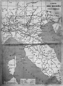 Mappa geografica dei ducati dell