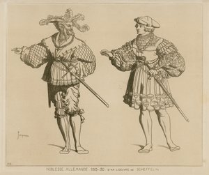 Nobiltà tedesca, 1515-30 da French School