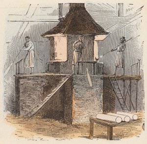 Fabbricazione del vetro da French School