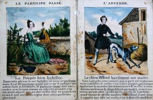 Libro di grammatica per bambini. c.1850 da French School
