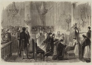 Grande messa nella cappella delle Tuileries