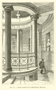 Grande scala della biblioteca Mazarine da French School