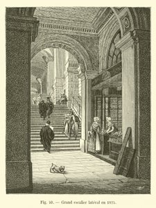 Grande scala laterale nel 1825 da French School