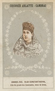 Granduchessa Olga-Constantinovna, figlia del granduca Costantino, regina di Grecia da French School