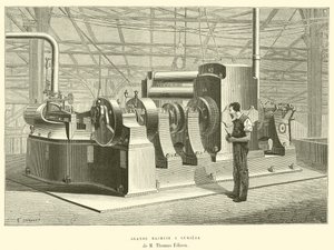 Grande Macchina a Luce di M Thomas Edison da French School