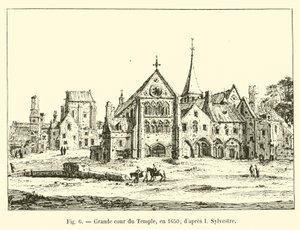 Grande corte del Tempio, nel 1650; da I. Sylvestre da French School