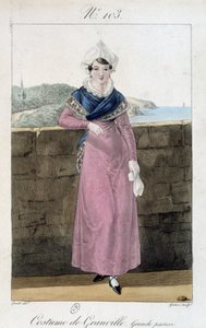 Costume femminile di Granville - incisione