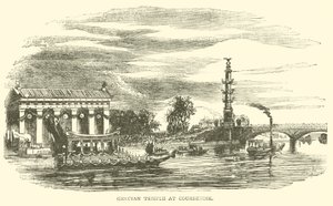 Tempio greco a Courbevoie da French School