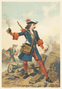 Granatiere nel 1670 da French School