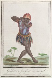 Griot o menestrello del Senegal, 1796 da French School