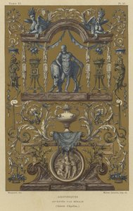 Grottesco disegnato da Jean Berain, XVII o XVIII secolo da French School