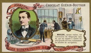 Guglielmo Marconi, inventore italiano e pioniere della radio da French School