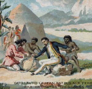 Guillaume Lejean, esploratore francese, messo in catene per ordine dell