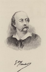 Gustave Flaubert, romanziere francese (incisione)
