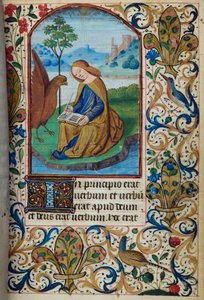 San Giovanni Evangelista, dal Libro delle Ore, Uso di Parigi, metà del XV secolo