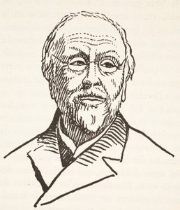 H. Taine, copia di Boris Mestchersky, illustrazione da Histoire de la Nation Francaise, Sciences, Volumi I & II, di Gabriel Hanotaux, 1924