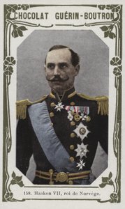 Haakon VII, re di Norvegia da French School