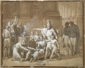 Annibale giura eterna inimicizia verso Roma, c. 1808 da French School