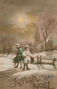 Buon Natale. Cartolina inviata nel 1913. da French School