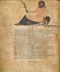 Illustrazione della costellazione Eridano e testo, c.820-40 da French School