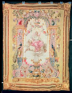 Armonia e Giunone: dal Trionfo degli Dei, arazzo Gobelins, 1699 da French School