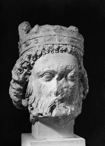 Testa di Clotario I, re dei Franchi, detto il Vecchio