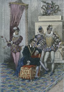 Enrico III (1551-89) e i suoi favoriti da French School