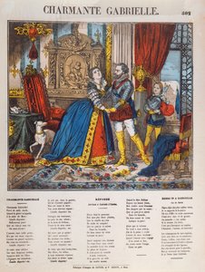 Enrico IV (1553-1610), Re di Francia e la sua amante Gabrielle d