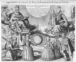 Enrico IV (1553-1610) con la sua famiglia, 1607