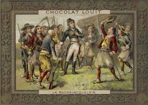 Henri de la Rochejacquelein che si rivolge ai suoi soldati, Rivolta della Vandea, Rivoluzione Francese da French School