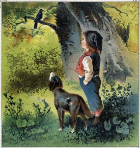 Henri osserva un merlo su un ramo nella foresta, riflettendo sulla sua vita se fosse un uccello. Da 