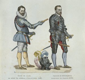 Enrico di Guisa (1549-88) e Francesco di Montmorency (1530-79), da un