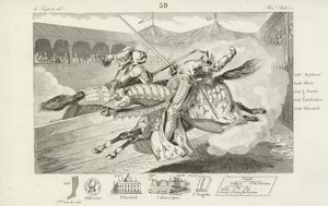 Enrico II di Francia ferito mortalmente in un torneo con Gabriel Montgomery, Capitano della guardia scozzese del re, 1559 da French School