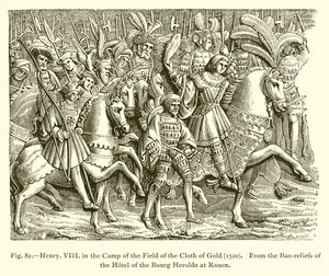 Enrico VIII nel Campo del Drappo d