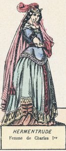 Ermentrude, moglie di Carlo I da French School