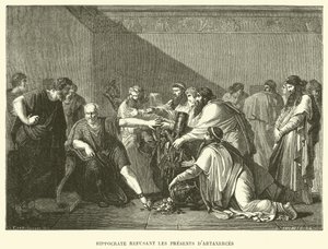 Ippocrate rifiuta i doni di Artaserse (incisione)
