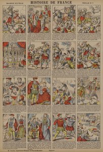 Storia della Francia dalla morte di Carlo VIII al massacro di San Bartolomeo (litografia a colori) da French School