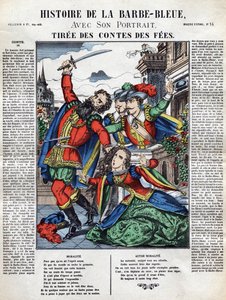 Storia di Barbablù, immagine della spina XIX secolo