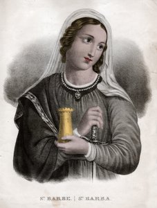 Santa Barba (incisione, ca. 1850)